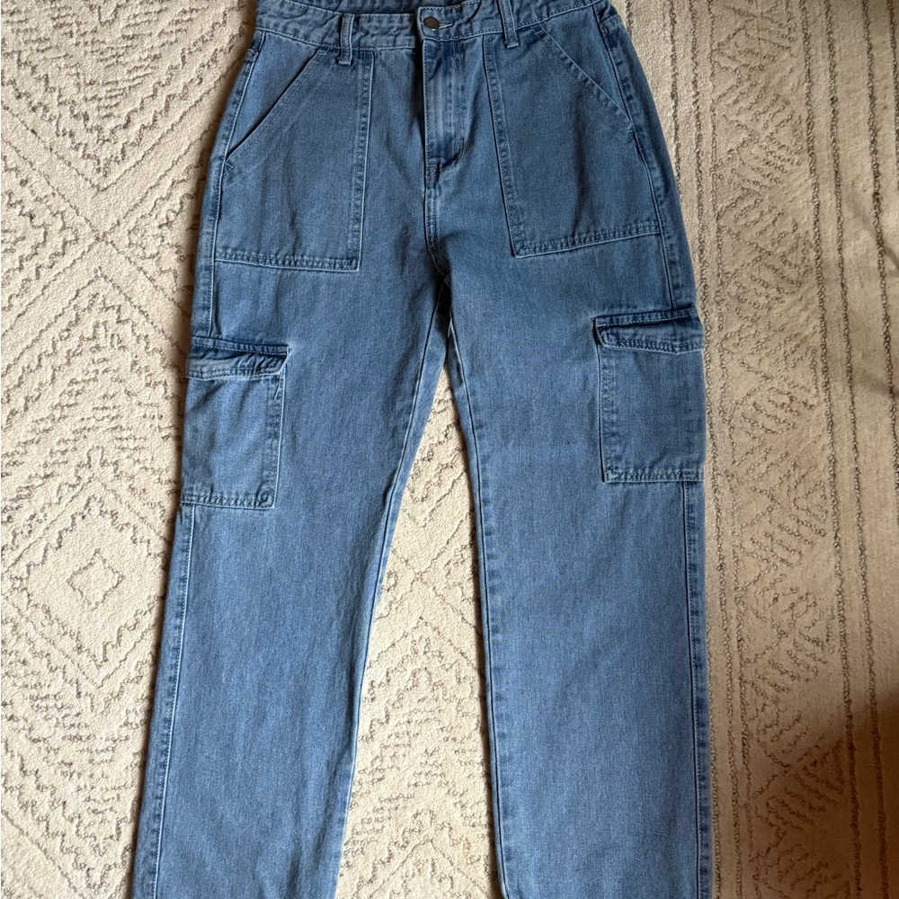 Blue Cargo Jeans
